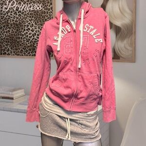 Aeropostale Pink Zip Hoodie